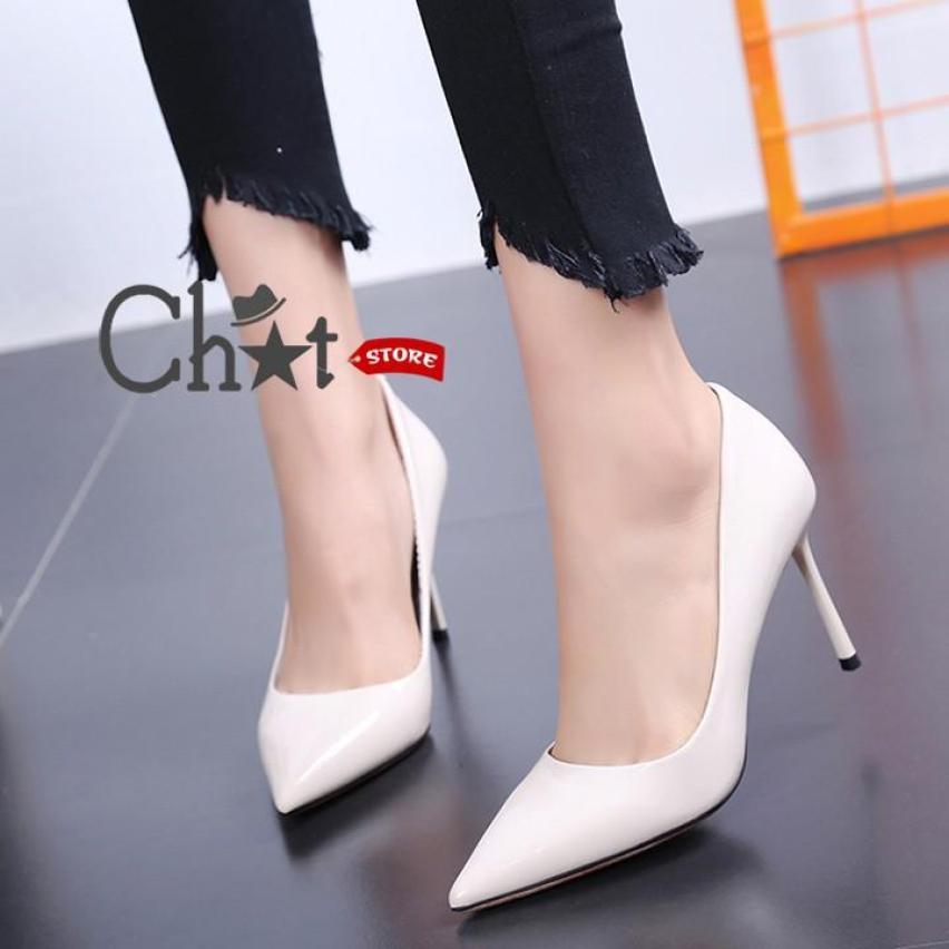 Giày Cao Gót Nữ Trơn Mũi Nhọn giá rẻ