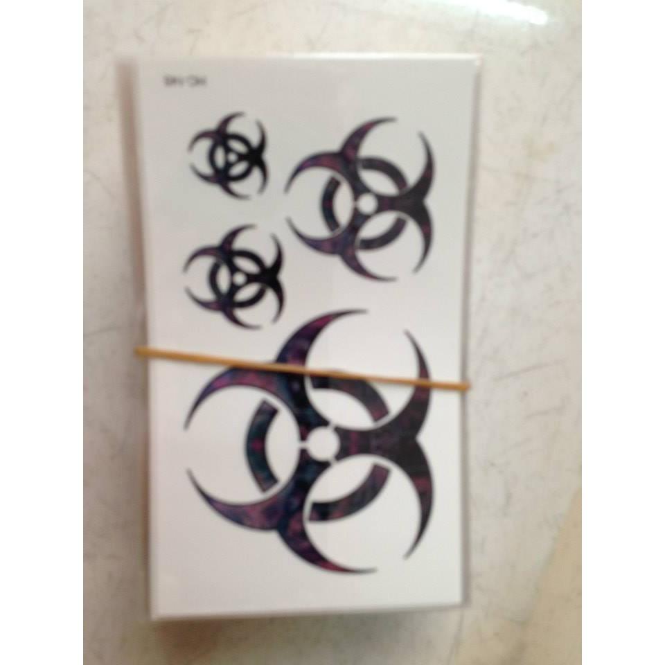 [HCM]Combo 6 tấm hình xăm dán tattoo hoa văn size 10x6cm- mua 2 combo tặng bắp tay mini 10x20cm