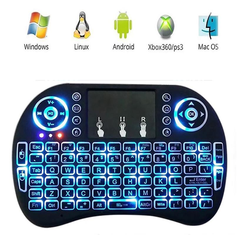 Bàn Phím Kiêm Chuột Bay Ukb500 Pro (Có Đèn Led) dành cho Android TV box, Smart TV, Laptop
