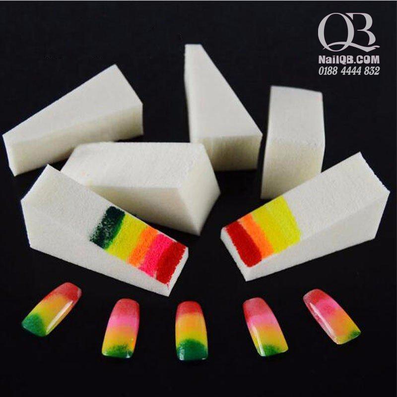 Set 10 mút dặm ombre, mút chấm loang cho nail