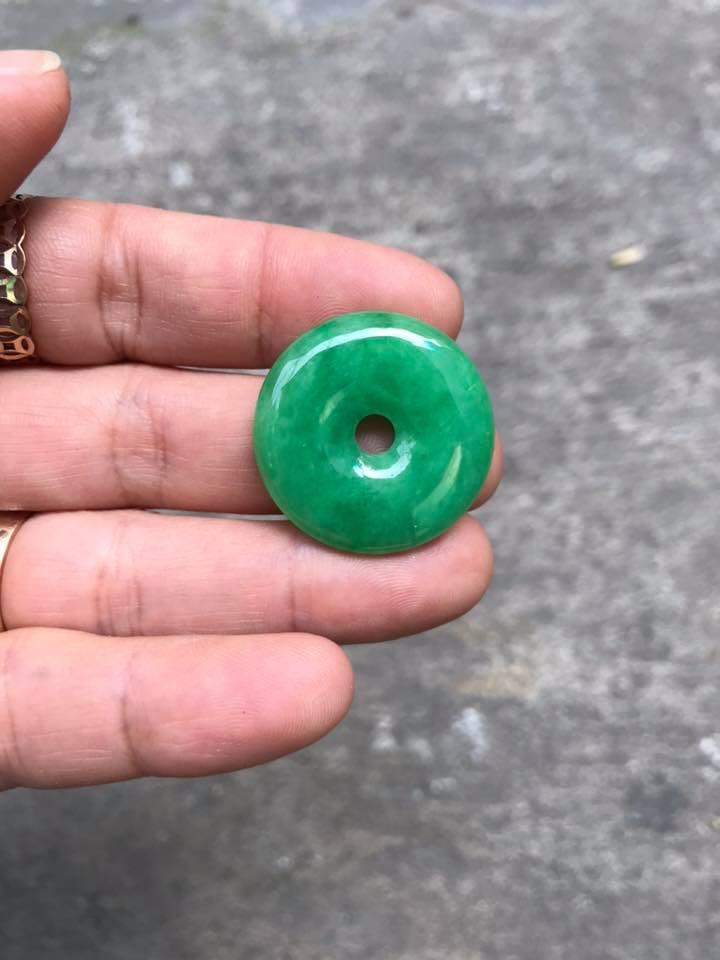 [HCM]ĐỒNG ĐIẾU CẨM THẠCH XANH LÁ- TẶNG KÈM DÂY ĐEO