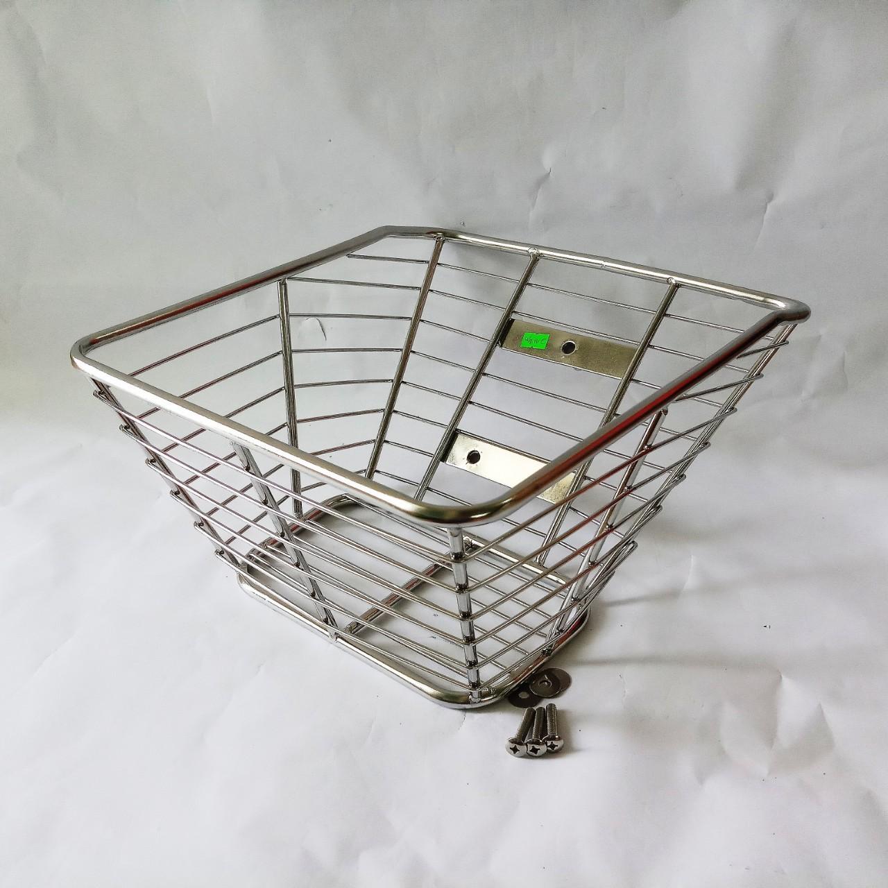 Rxm0018 rổ xe máy wave thường inox 10mm
