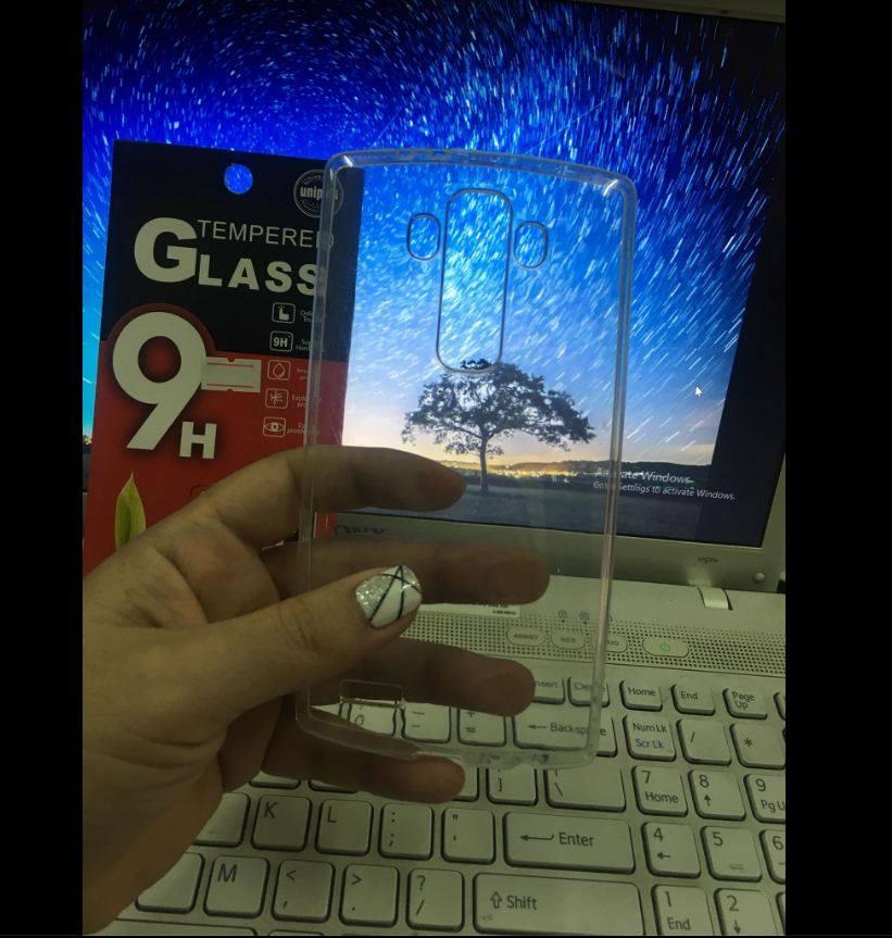 Ốp lưng dẻo silicon cao cấp cho LG G4 Tặng kính cường lực