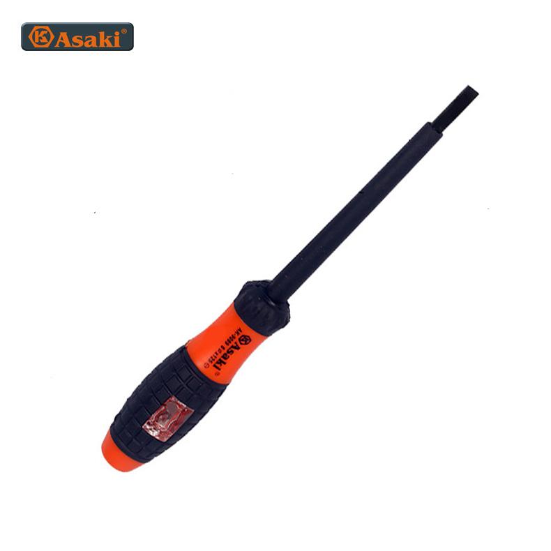 Tô vít kiêm bút thử điện asaki ak-9087 5x100mm 2 cạnh - tiêu chuẩn nhật bản