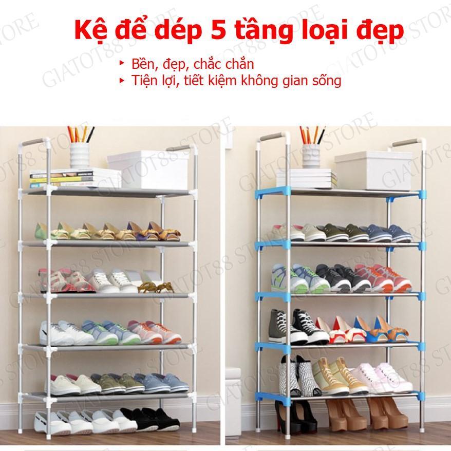 Gia de giay dep inox 5 tang, kệ giầy dép 5 tầng cao cấp, kệ để dép trong nhà, gia dep 5 tang inox, giá để giày dép inox 5 tầng, ke giay dep 5 tang cao cap