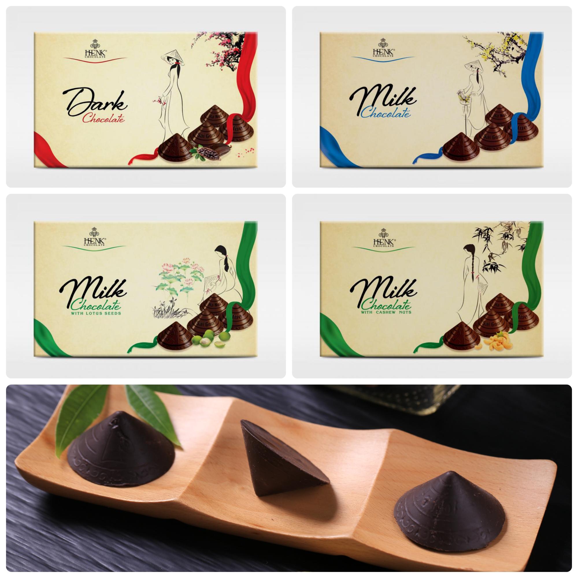 Combo 4 hộp 120g - henk chocolate