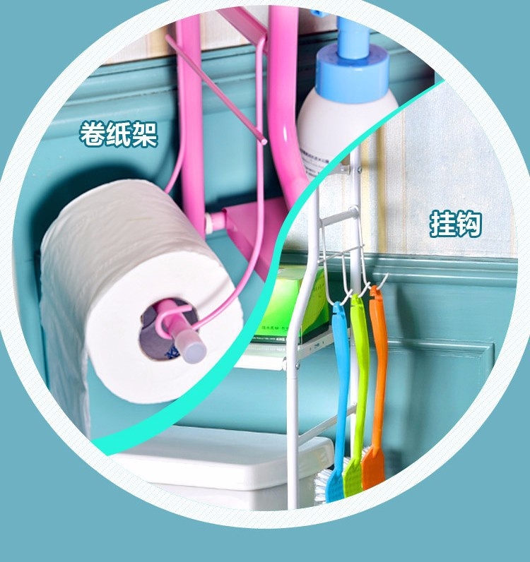 Kệ để đồ nhà tắm lắp trên toilet 10