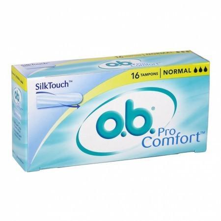 TAMPON Cỡ trung bình O.B YELLOW PROComfort ( 16 Miếng / hộp) - Nhập Khẩu