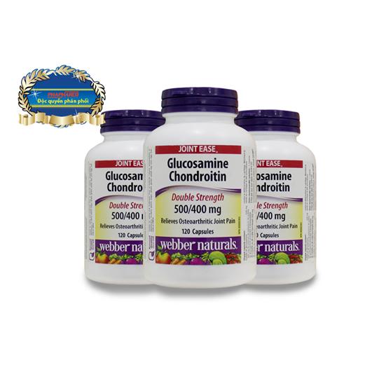 [HCM]VIÊN NANG GLUCOSAMINE CHONDROITIN 500/400MG C/120 GIÚP GIẢM ĐAU XƯƠNG KHỚP