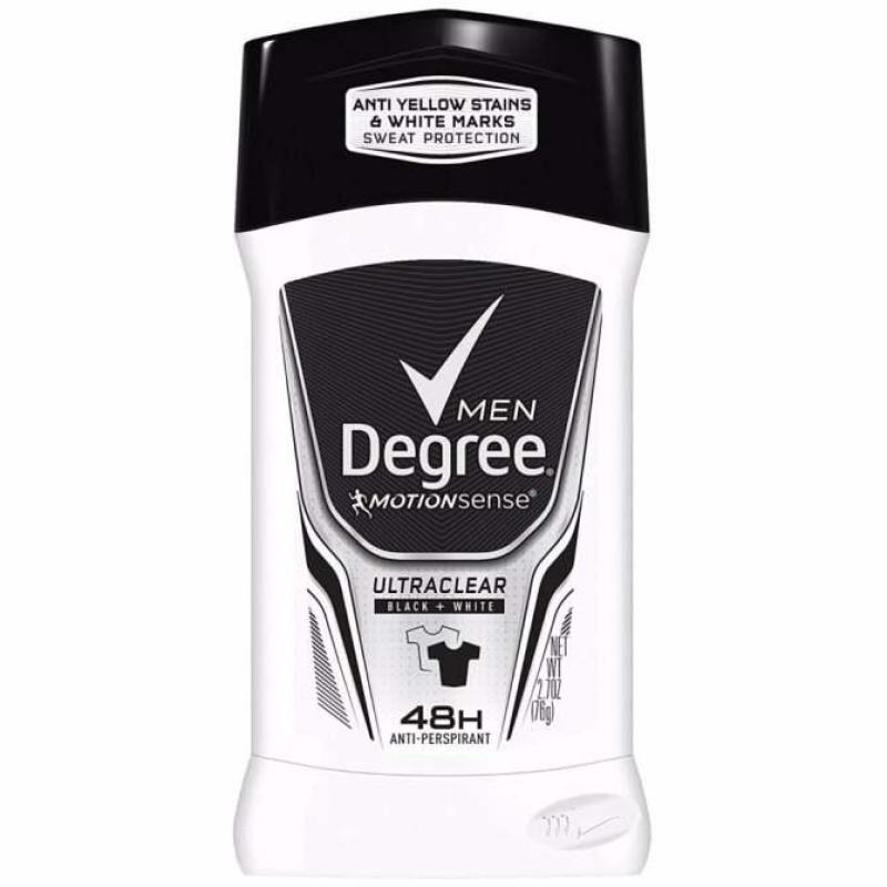 Lăn khử mùi NAM dạng sáp Degree Men Motionsense Ultra Clear Black White 48 Hours - 76Gram cao cấp