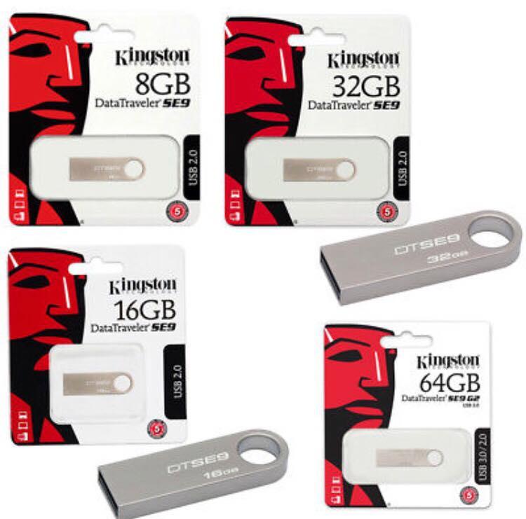 USB 2.0 Kingston SE9 DT 4GB 8GB 16GB 32GB - TEM FPT - BH 5 NĂM 1 ĐỔI 1 Nhật Bản
