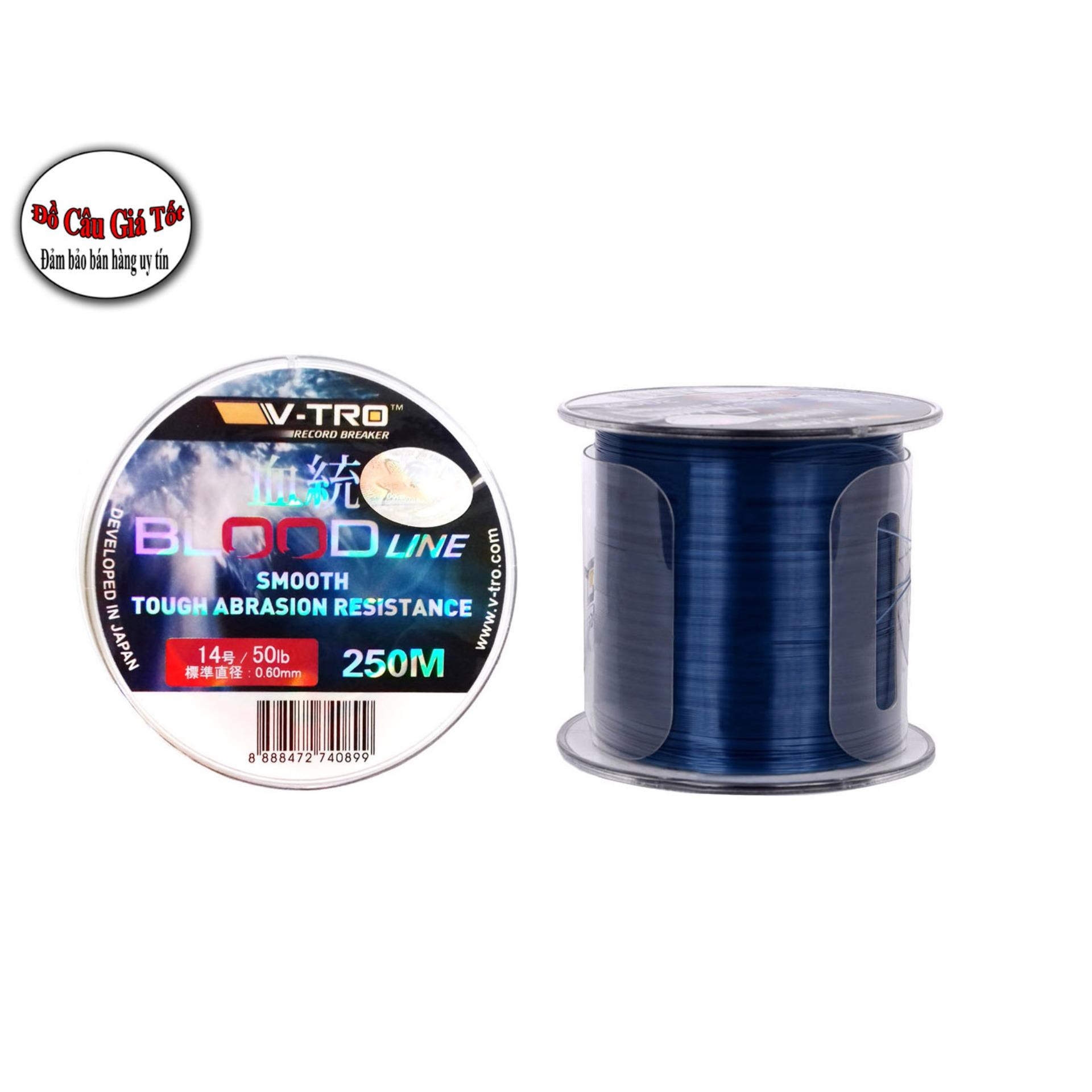 Dây cước câu cá Bloodline Thương Hiệu V-Tro Nhật Bản 0.60mm