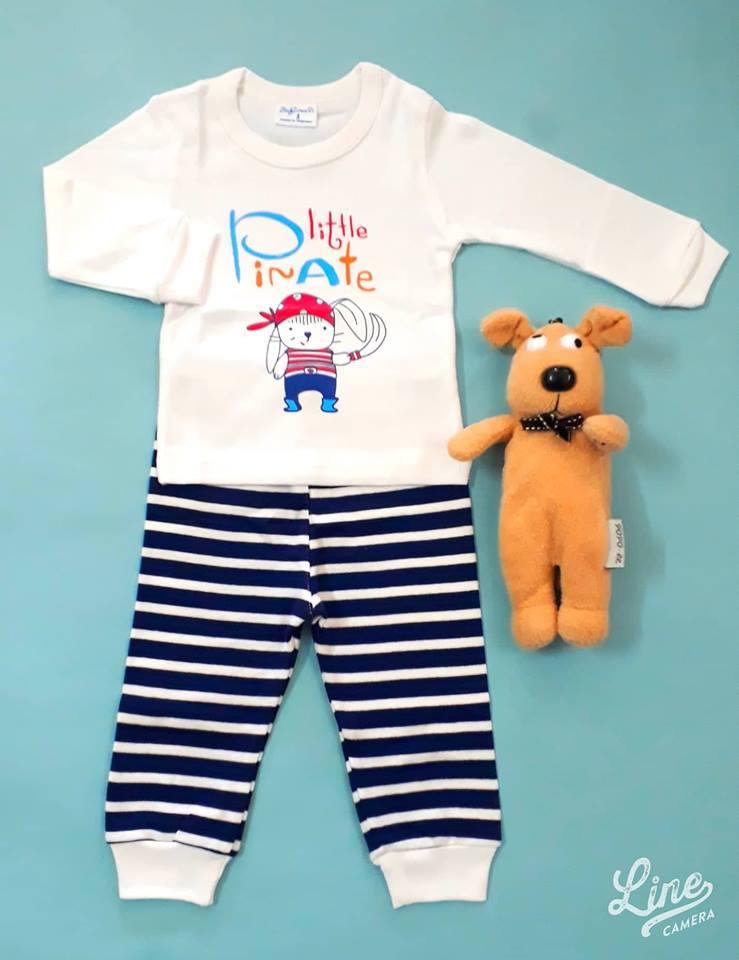 Bộ borip baby wear tay dài dễ thương cho bé trai, bé gái từ 5 - 15kg