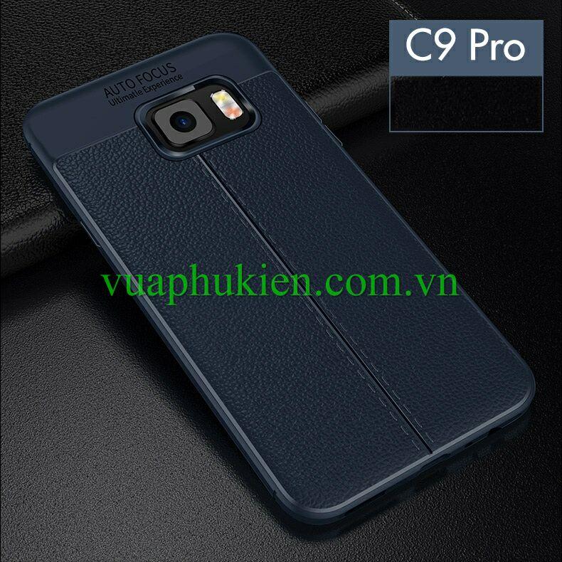 Ốp lưng dẻo thời trang giả da cao cấp cho Samsung Galaxy C9 / C9 Pro - Hàng nhập khẩu