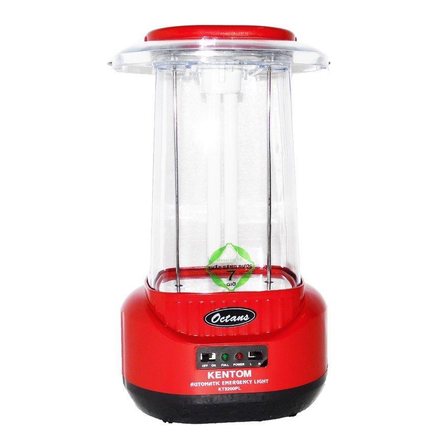 [HCM]Đèn sạc chiếu sáng khẩn cấp Kentom KT 3200PL (Đỏ)