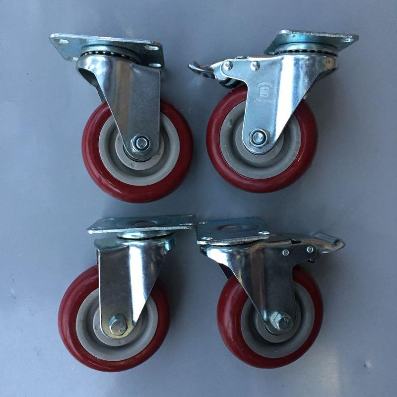 Bộ 4 bánh xe đẩy chịu tải trọng đường kính 100mm