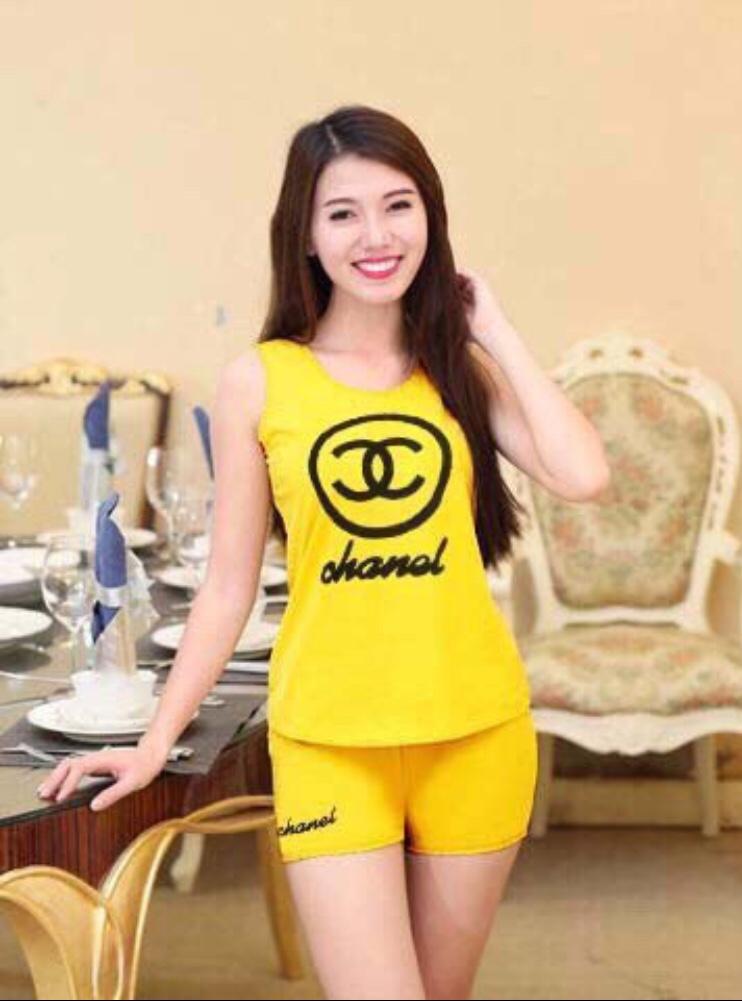 Đồ bộ thun nữ mặc nhà