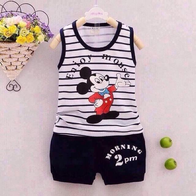 Bộ ba lỗ mickey cho bé trai