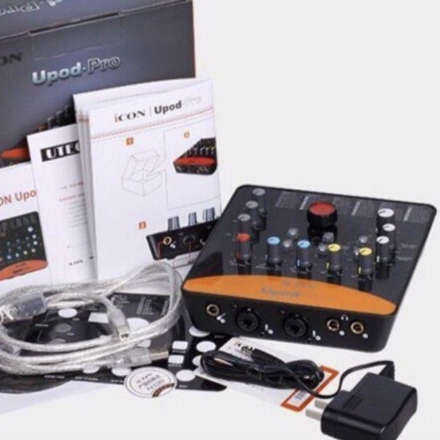 Bộ thu âm thanh livestream card icon upod pro BH 6 tháng đổi mới