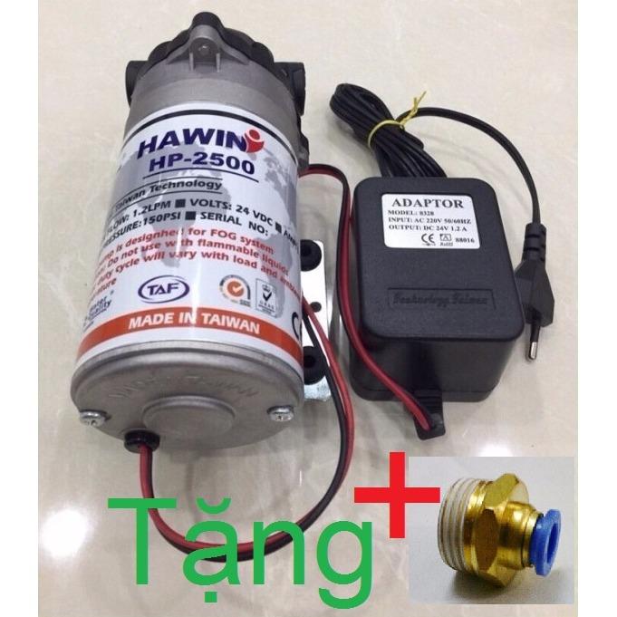 Máy phun sương đl làm mát hp2500 xài 5-15 béc phun+ tặng kèm nguồn 24v + 2 nối ren 17/8