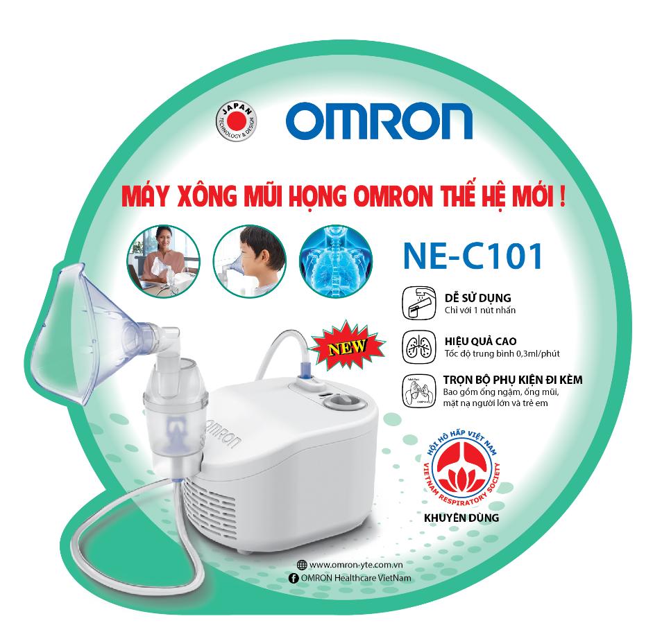 Máy xông mũi họng OMRON NE C101 thế hệ mới