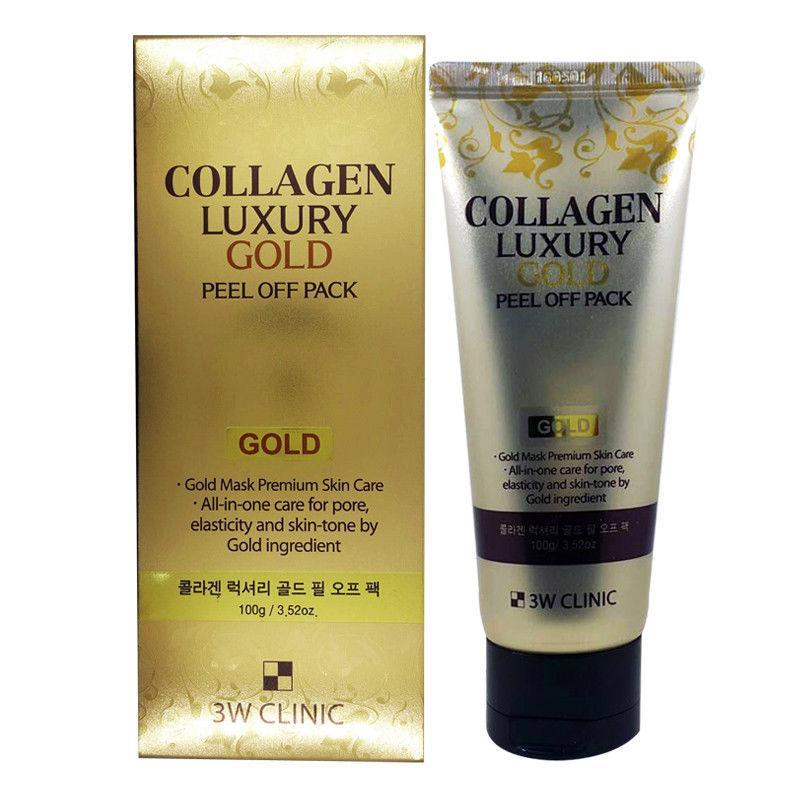 Mặt Nạ Vàng 3W Clinic Collagen Luxury Gold Peel Off Pack 100g nhập khẩu