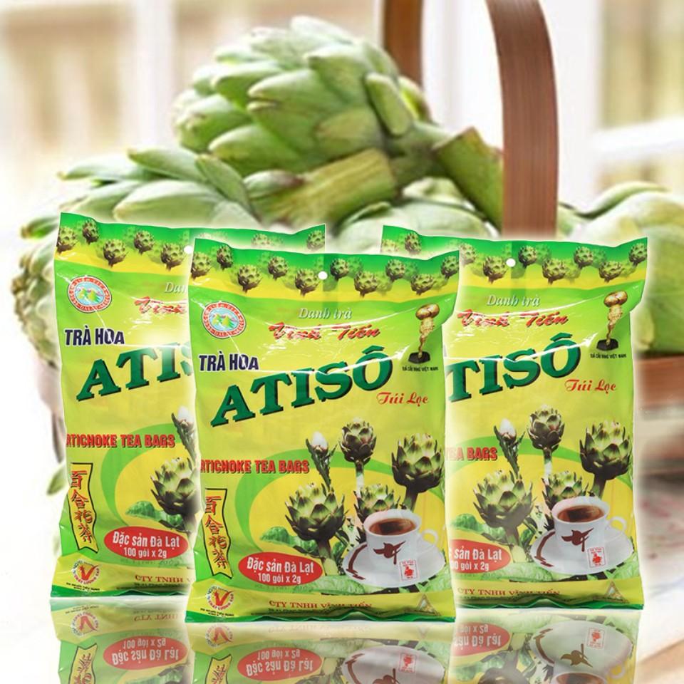 3 trà Atiso Vĩnh Tiến , ĐẶC SẢN ĐÀ LẠT ( 3 gói x 100 túi lọc )