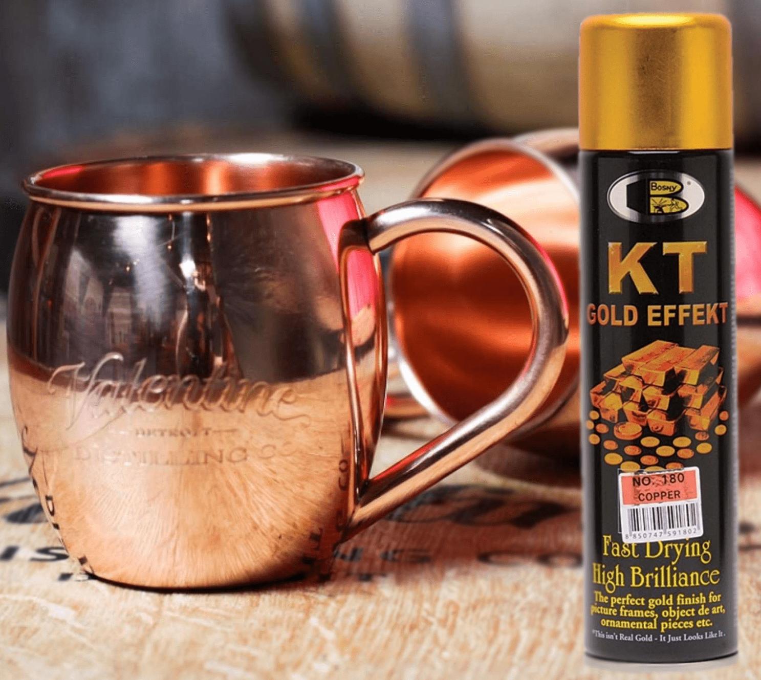 [HCM]Sơn xịt giả vàng Copper Bosny có nhũ