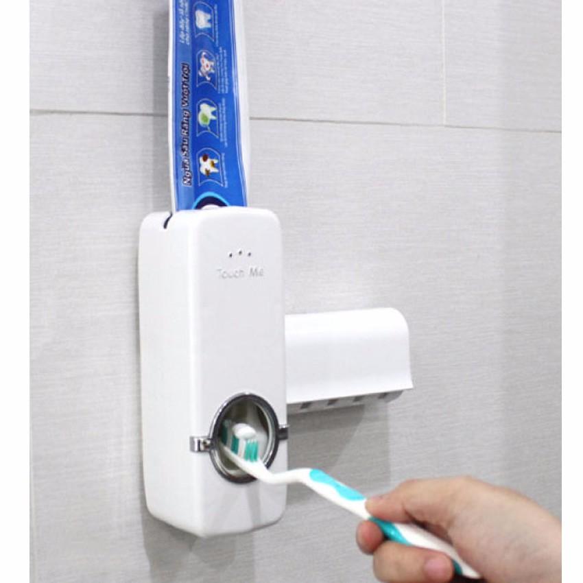 Máy nhả kem đánh răng tự động và kệ đựng bàn chải Touch Me