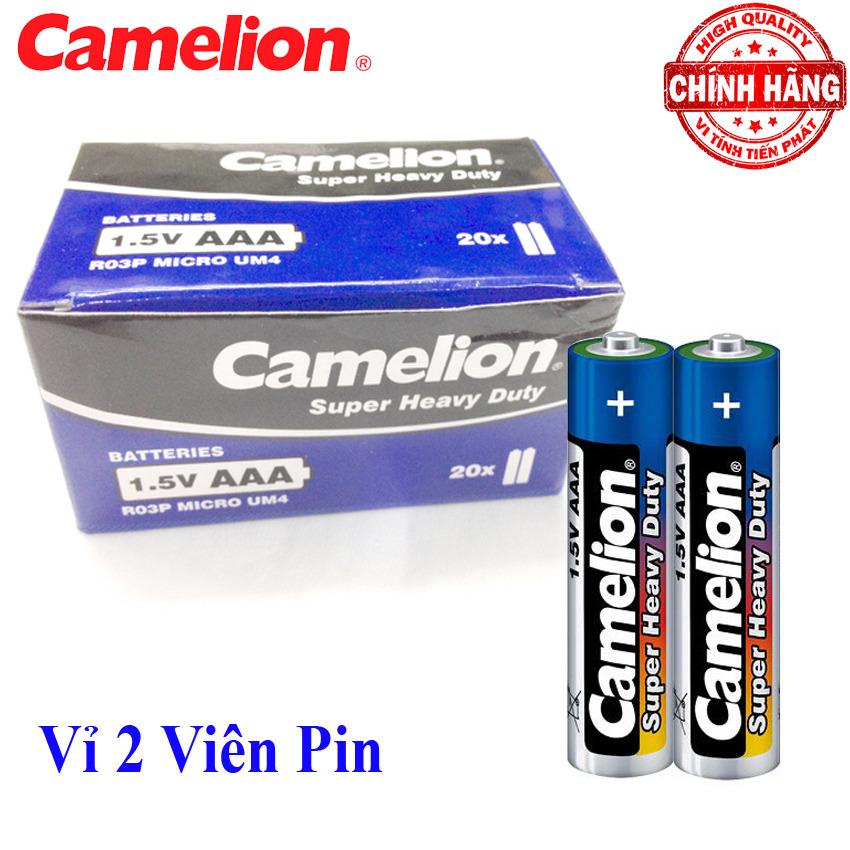 Bộ vỉ 2 viên pin tiểu aaa camelion super heavy duty battery 1.5v