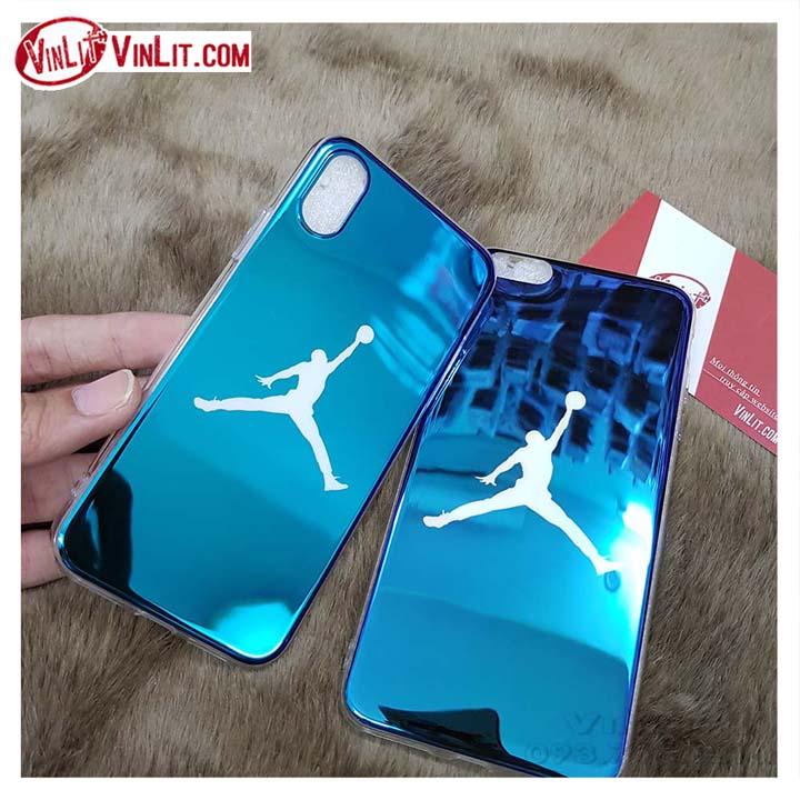 Ốp lưng iphone 7, iphone 8 gương bóng jordan xanh - ip7180419b1