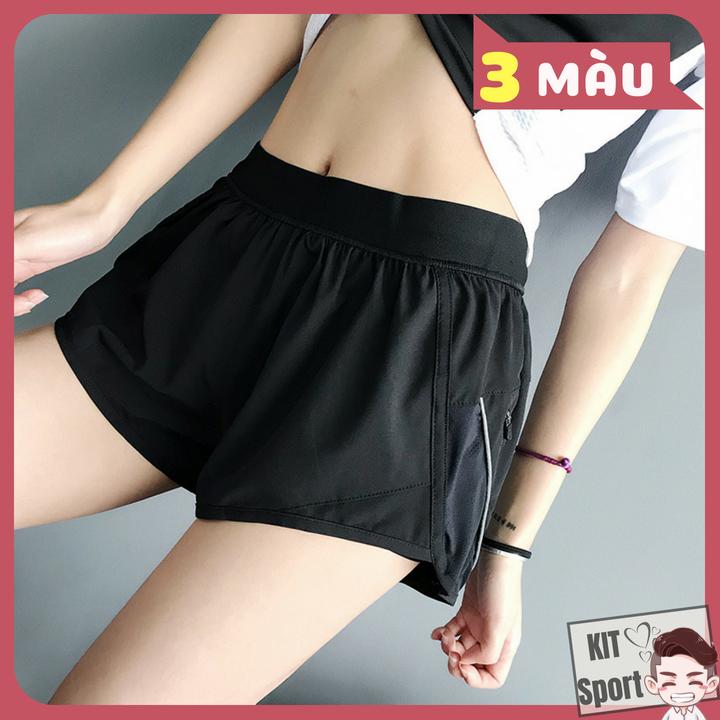 Quần short đùi thể thao nữ Anerun - Cửa hàng phân phối KIT Sport - Hàng nội địa Trung(Women Short,đồ tập quần áo gym,mẫu ngắn, thể dục,thể hình, Yoga, Aerobic,Zumba Fitness)
