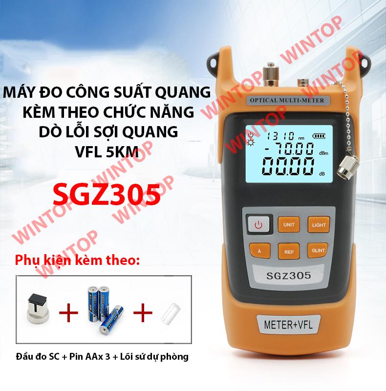 Máy đo công suất quang kiêm bút soi quang VFL 5km SGZ305