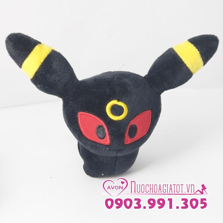 TẶNG TÚI QUÀ - GẤU BÔNG POKEMON IVY EVEE ĐEN UMBREON 15CM