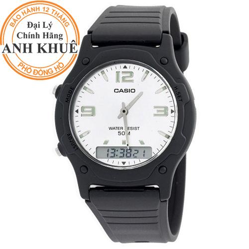 [3-5/8 Hoàn Tiền 25%]Đồng hồ dây nhựa Casio Anh Khuê AW-49HE-7AVDF