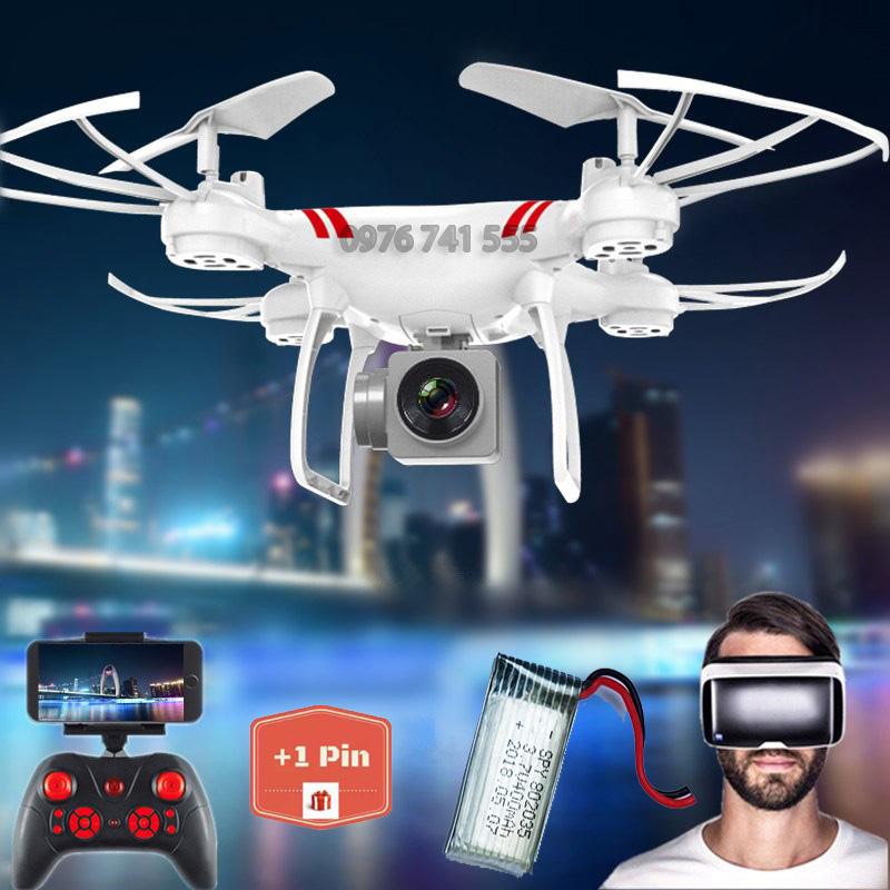 [02 pin] Máy bay Flycam KY101 Cao cấp + Tặng tay cầm điều khiển từ xa (Eco Homes Bảo hành 1 đổi 1)