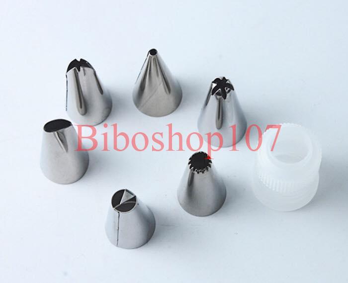 Bộ 6 đui cơ bản inox kèm chốt