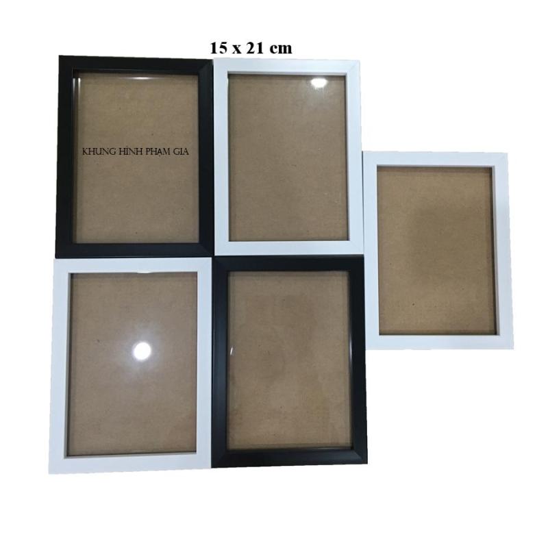 Combo 5 khung hình kính 15x21cm treo tường 3D cao cấp - Khung Hình Phạm Gia PG15x21