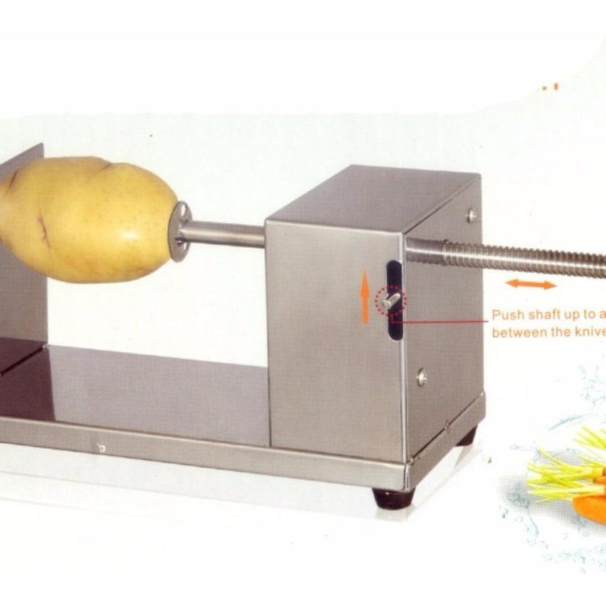 Máy cắt khoai tây lốc xoáy inox