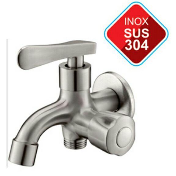 Vòi củ sen lạnh inox 304 tặng băng keo lụa