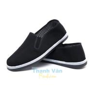 Giày lười vải dành cho nam nữ, size từ 35-45 (đen) thumbnail