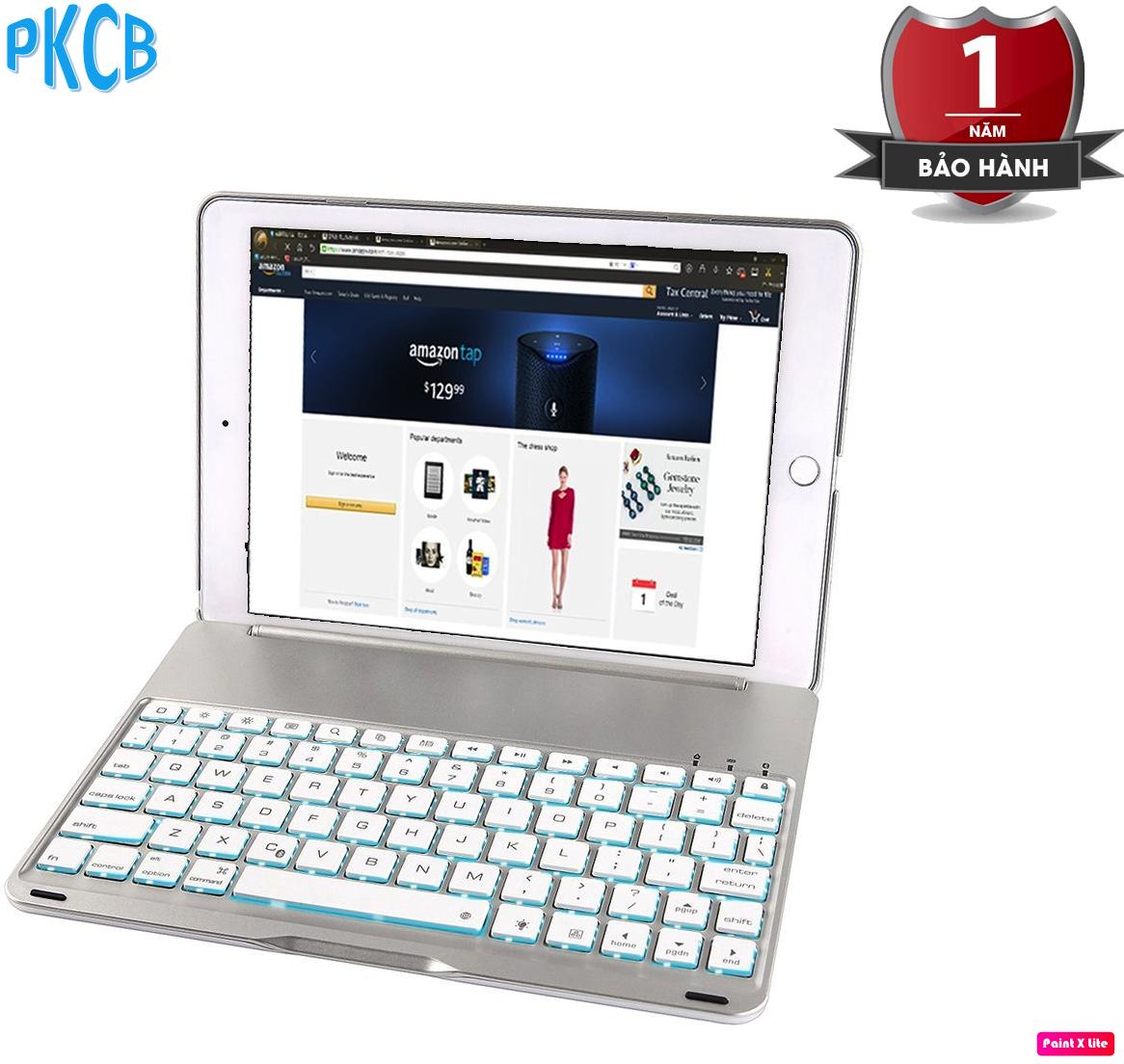 Bàn phím bluetooth f8s+ kiêm ốp lưng cho ipad air 2 - pkcb