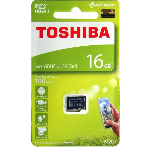 Thẻ nhớ MicroSDHC Toshiba M203 UHS-I U1 16GB 100MB/s (Đen)