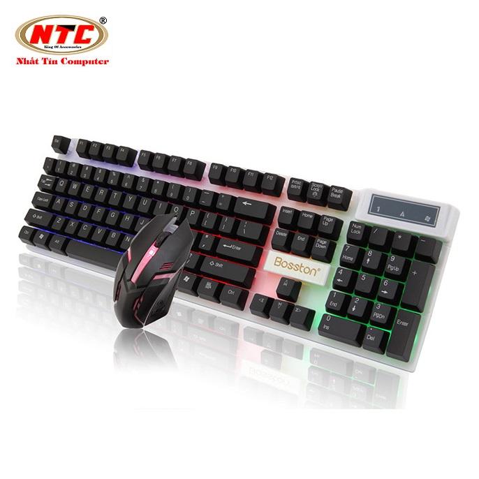Bộ bàn phím giả cơ và chuột game Bosston 8310 led đa màu - Hãng phân phối chính thức - Nhất Tín Computer