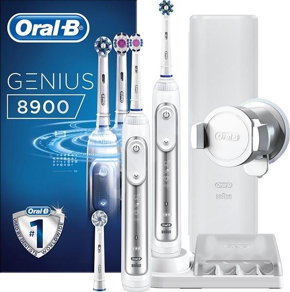 Bộ 02 bàn chải điện thông minh oral-b genius 8900 kết nối bluetooth