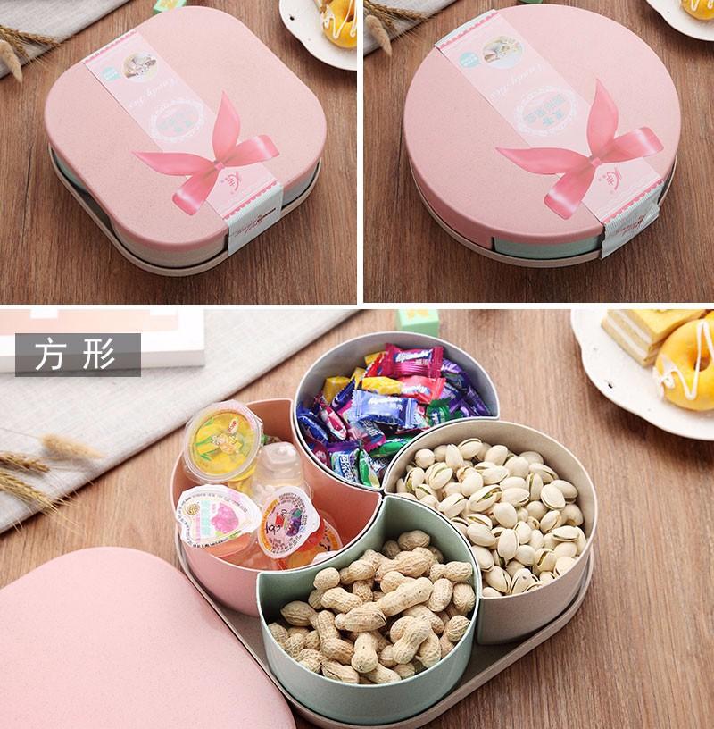 Khay/ Hộp đựng mứt, hạt, bánh kẹo tết nhựa sinh học lúa mạch