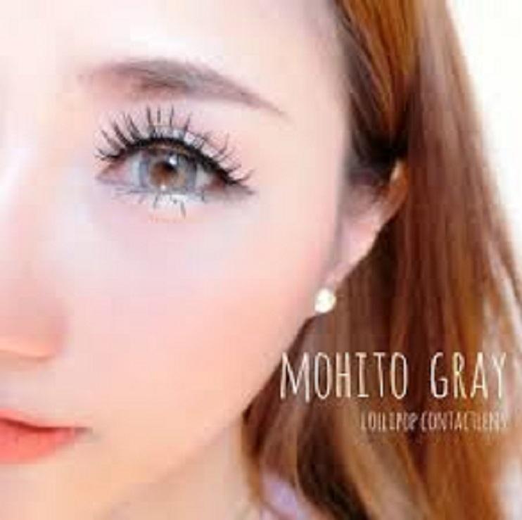 Kính Áp Tròng Màu Xám 0 Độ 1 Năm Tặng Khay Gương Mini Dụng Cụ Kẹp Gắp , Contact Lens Vassen , Hàn Quốc , Cao Cấp Màu Chuẩn , Mua 3 Tặng 1(MS:73)