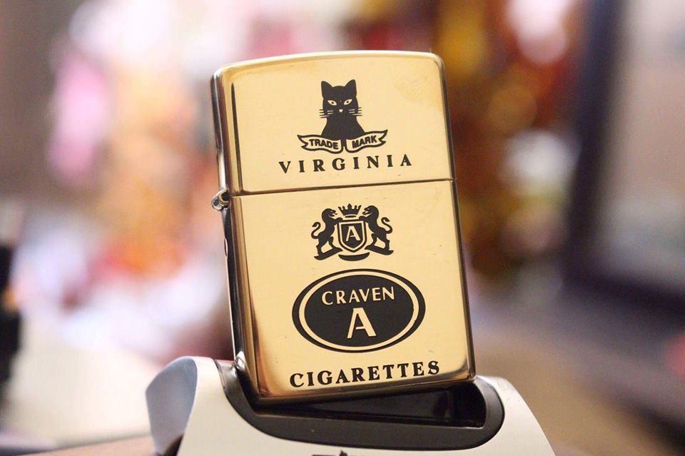 [HCM]Bật lửa Zippo Logo Con Mèo