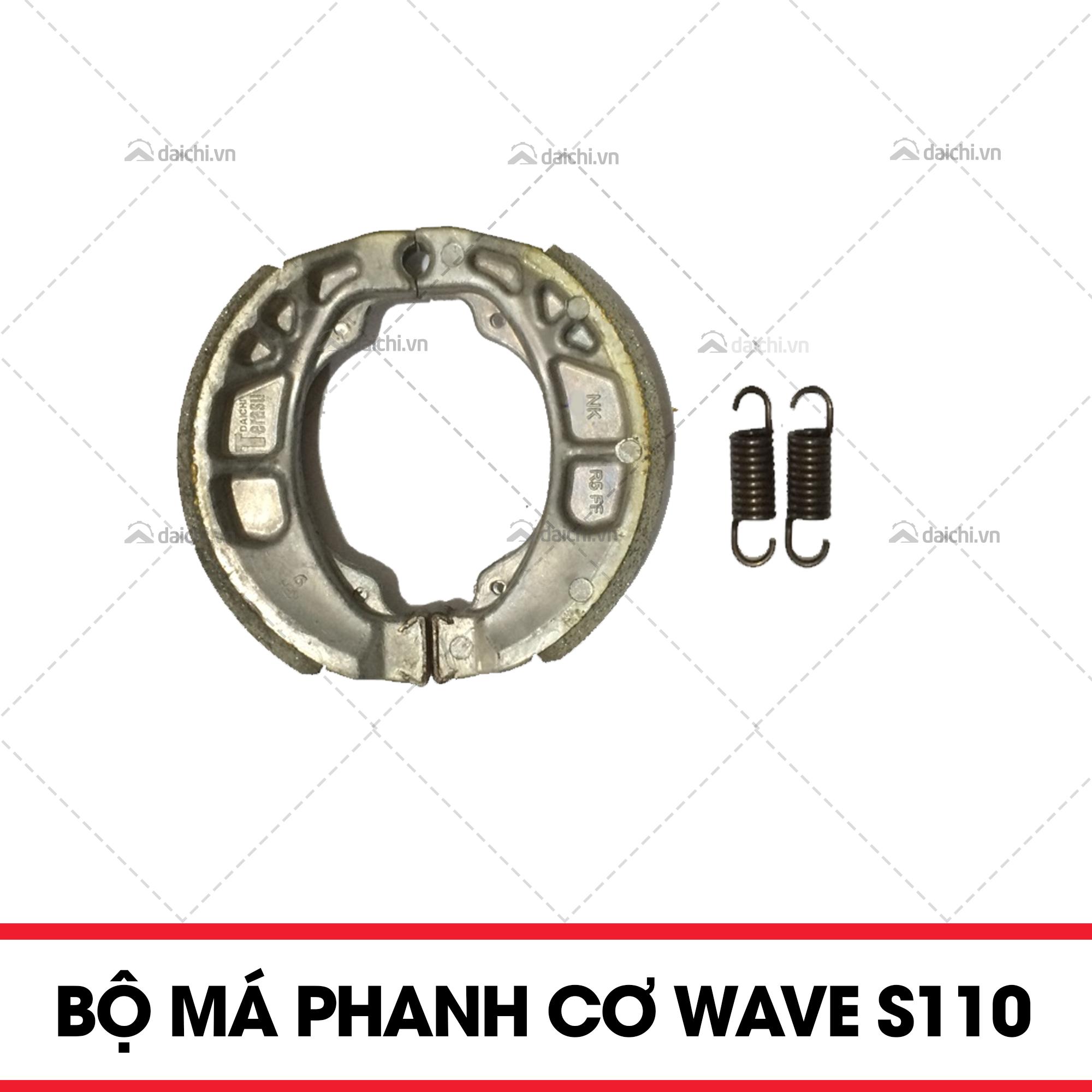 Bộ má phanh cơ wave s110 chính hãng