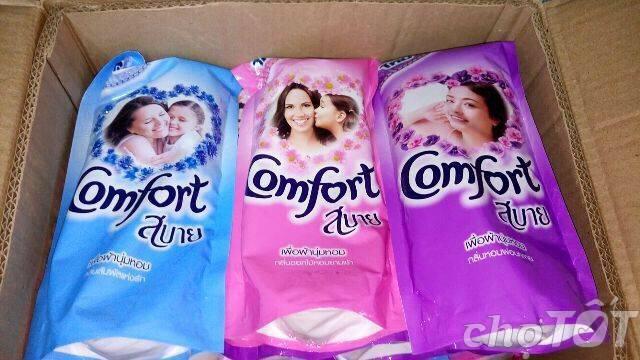 Combo 10 gói Nước xả vải Comfor túi 600ml Thái Lan